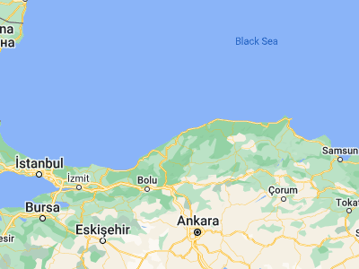 Map showing location of Amasra (41.74633, 32.38633)