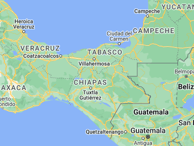 Map showing location of Amatán (17.37339, -92.8184)
