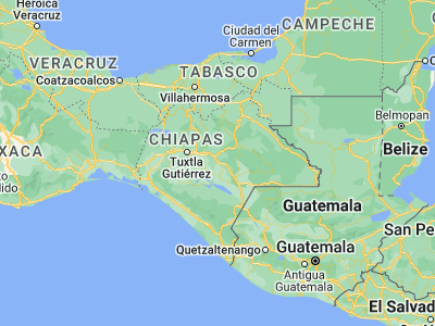 Map showing location of Amatenango del Valle (16.51667, -92.45)