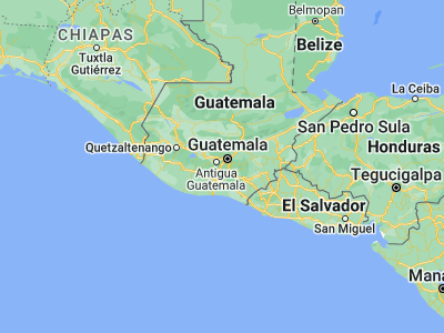 Map showing location of Amatitlán (14.4875, -90.61528)