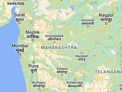 Map showing location of Ambad (19.61667, 75.8)