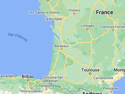 Map showing location of Ambarès-et-Lagrave (44.91667, -0.48333)