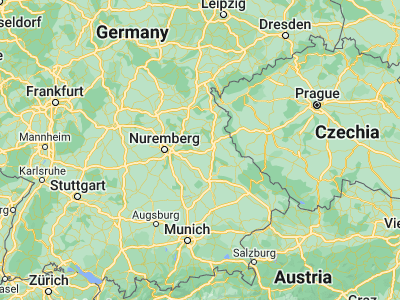 Map showing location of Amberg (49.44287, 11.86267)