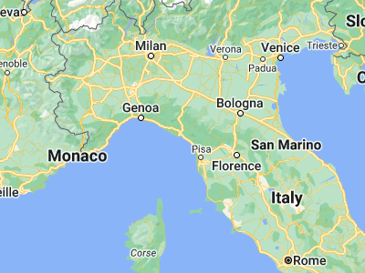 Map showing location of Ameglia (44.06774, 9.96519)