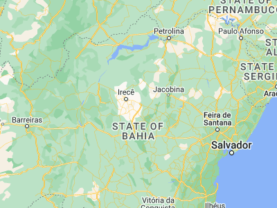 Map showing location of América Dourada (-11.45528, -41.43611)
