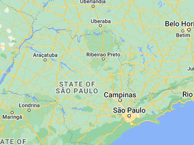 Map showing location of Américo Brasiliense (-21.72444, -48.10167)