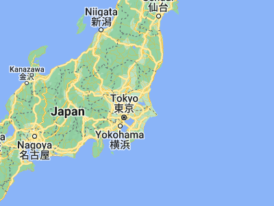 Map showing location of Ami (36.03333, 140.2)
