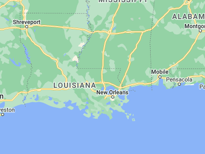 Map showing location of Amite (30.72657, -90.50898)