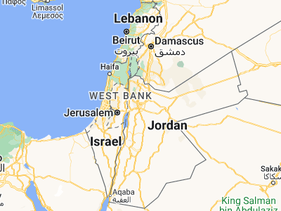 Map showing location of Amman (31.95522, 35.94503)