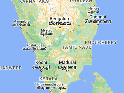 Map showing location of Ammāpettai (11.63333, 77.75)