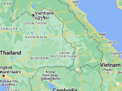 Map showing location of Amnat Charoen (15.85851, 104.62883)