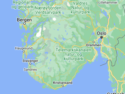 Map showing location of Åmot (59.57136, 7.98774)