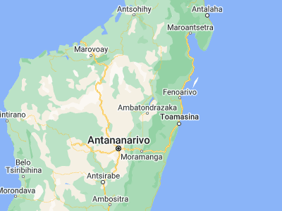 Map showing location of Amparafaravola (-17.5876, 48.22391)