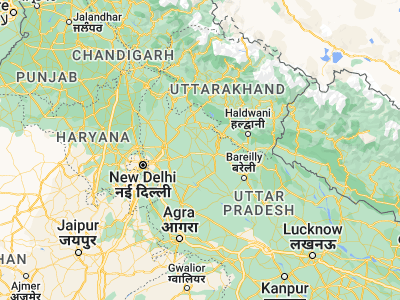 Map showing location of Amroha (28.90314, 78.46984)