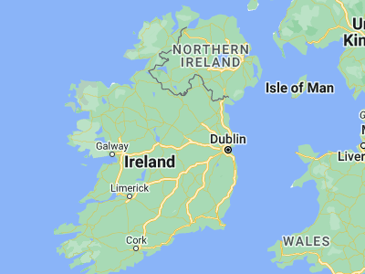 Map showing location of An Muileann gCearr (53.53333, -7.35)