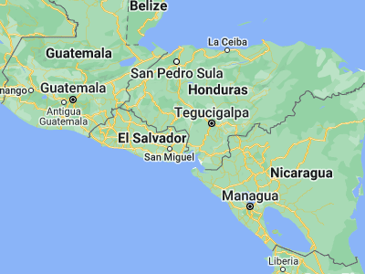Map showing location of Anamorós (13.74056, -87.87361)