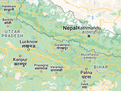 Map showing location of Anandnagar (27.10062, 83.27156)