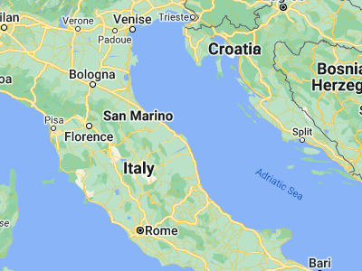 Map showing location of Ancona (43.59816, 13.51008)