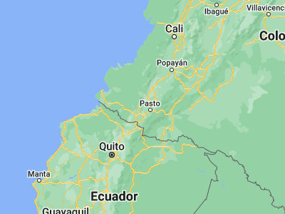 Map showing location of Ancuya (1.2703, -77.51575)