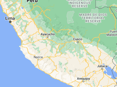Map showing location of Andahuaylas (-13.65556, -73.38722)