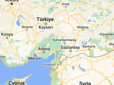 Map showing location of Andırın (37.57757, 36.35492)