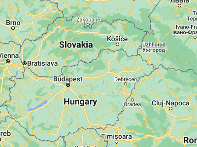 Map showing location of Andornaktálya (47.85, 20.41667)