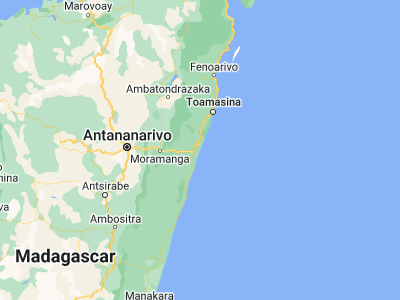Map showing location of Andovoranto (-18.95443, 49.1094)