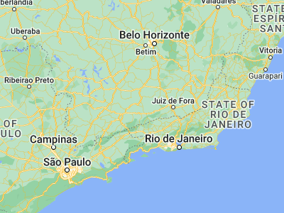 Map showing location of Andrelândia (-21.73972, -44.30917)