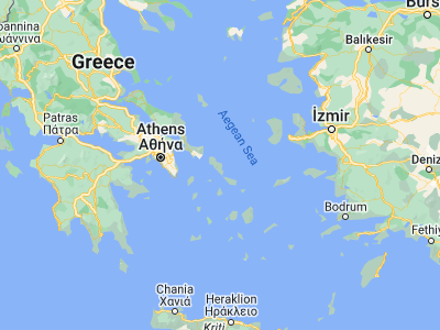 Map showing location of Andros (37.83333, 24.93333)