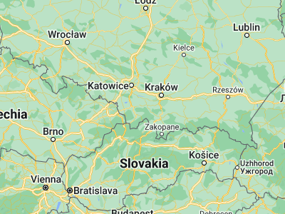Map showing location of Andrychów (49.85497, 19.33834)