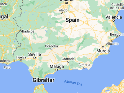Map showing location of Andújar (38.03922, -4.05078)