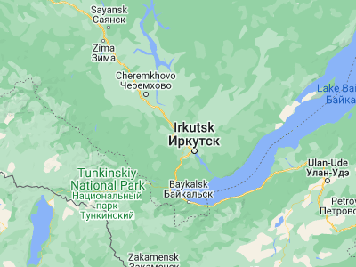 Map showing location of Angarsk (52.53667, 103.88639)