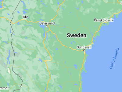 Map showing location of Ånge (62.52495, 15.65904)