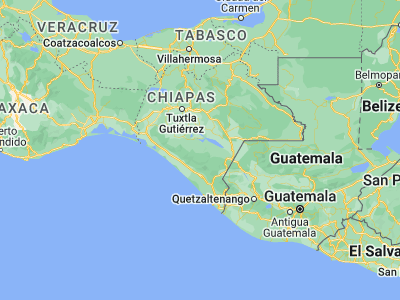 Map showing location of Ángel Albino Corzo (15.87198, -92.72379)
