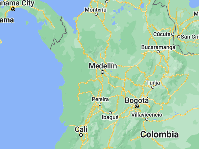Map showing location of Angelópolis (6.11072, -75.70923)