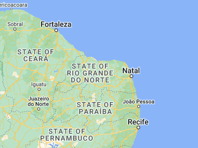 Map showing location of Angicos (-5.66556, -36.60111)