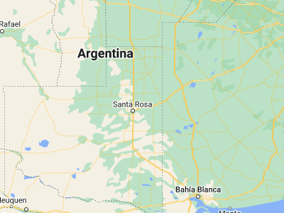 Map showing location of Anguil (-36.52567, -64.01025)