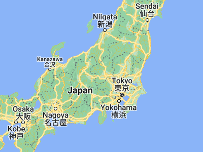 Map showing location of Annaka (36.31667, 138.9)