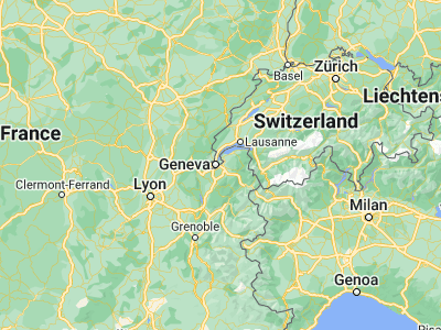 Map showing location of Annemasse (46.19439, 6.23775)