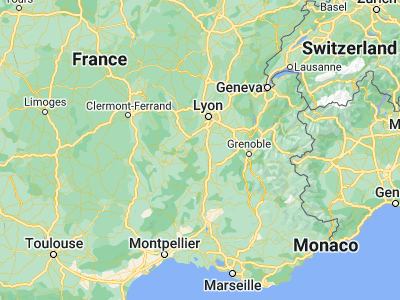 Map showing location of Annonay (45.2397, 4.67075)