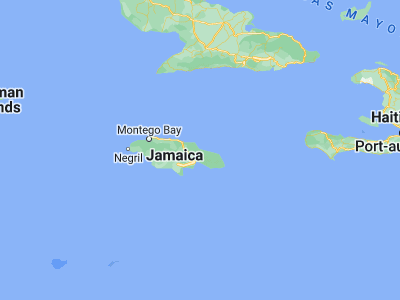 Map showing location of Annotto Bay (18.2717, -76.76523)