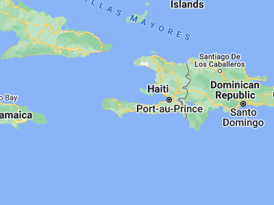 Map showing location of Anse-à-Veau (18.5011, -73.3449)