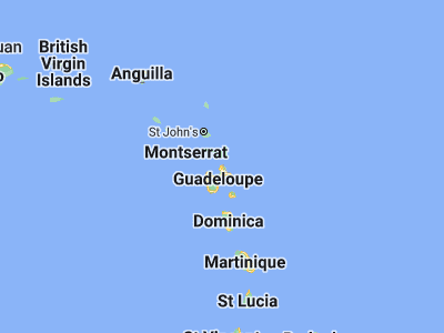 Map showing location of Anse-Bertrand (16.47206, -61.50778)