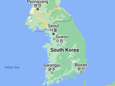 Map showing location of Anseong (37.01083, 127.27028)