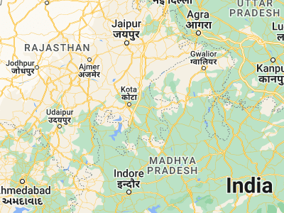 Map showing location of Anta (25.15, 76.3)