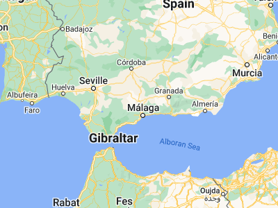 Map showing location of Antequera (37.01938, -4.56123)