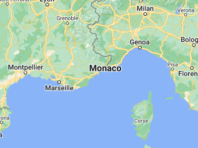 Map showing location of Antibes (43.56241, 7.12777)