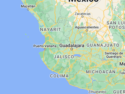 Map showing location of Antonio Escobedo (20.8, -104.01667)