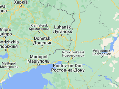 Map showing location of Antratsit (48.11503, 39.09128)