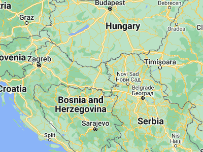 Map showing location of Antunovac (45.49083, 18.675)